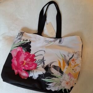 Calia by Carrie Underwood Canvas Swim Tote NWT!